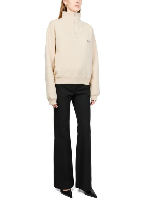 JACQUEMUS The Gros Grain zipped-rollneck sweatshirt