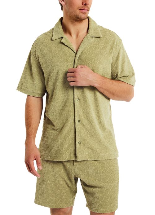 FRESCOBOL CARIOCA Copacabana Jacquard Roberto Terry Cotton Shirt