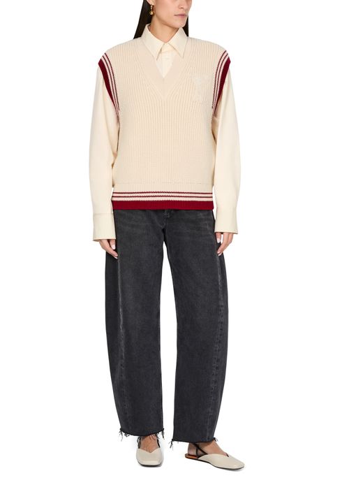 AMI PARIS Gerippter Pullover
