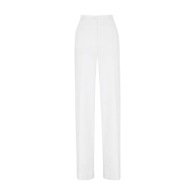 Dolce & Gabbana Wool Pants In Natural_white