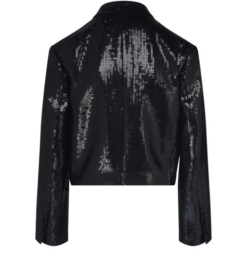 CELINE Tux military jacket in sequin sablé
