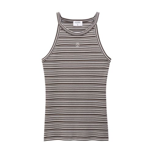 Filippa K Striped Fine Rib Tank In Multi