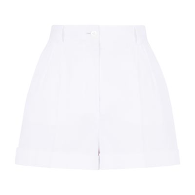 Dolce & Gabbana High-waisted Tailored Shorts In White