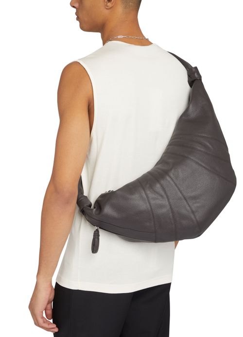 LEMAIRE Large grained leather Croissant bag