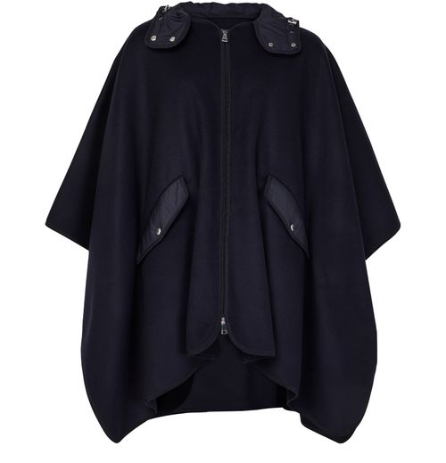 MONCLER Hooded cape