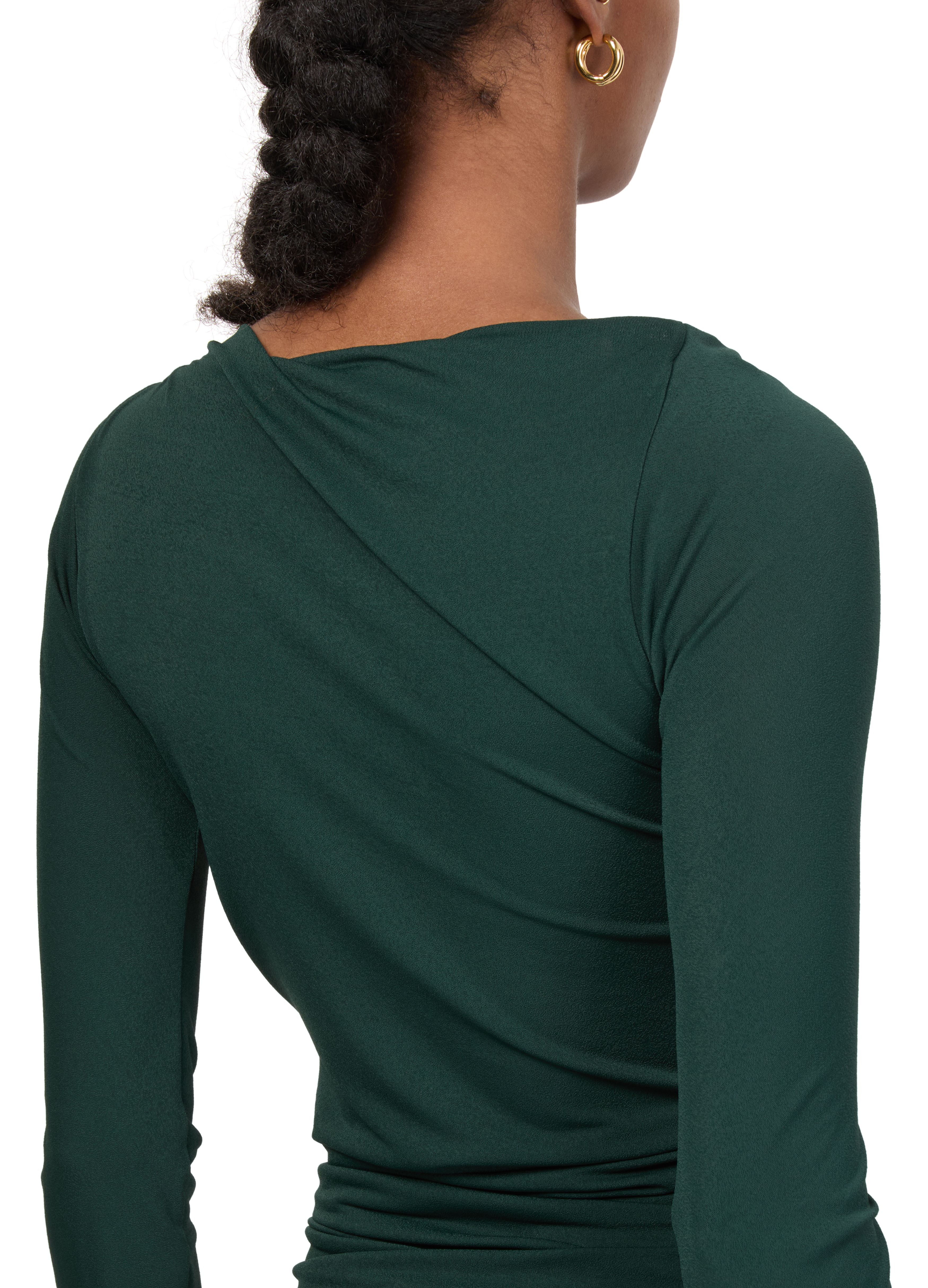 Crepe light jersey midi dress thumbnail 5