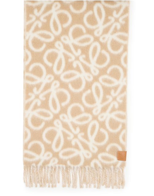 LOEWE Anagram scarf in alpaca and wool blend