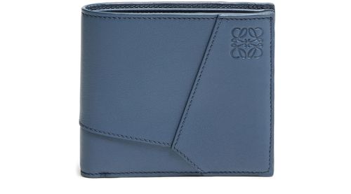 LOEWE Brieftasche mit zwei Klappfächern aus klassischem Kalbsleder.