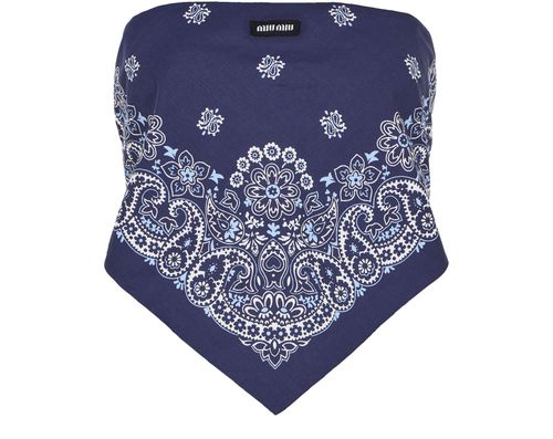 MIU MIU Bandana bustier