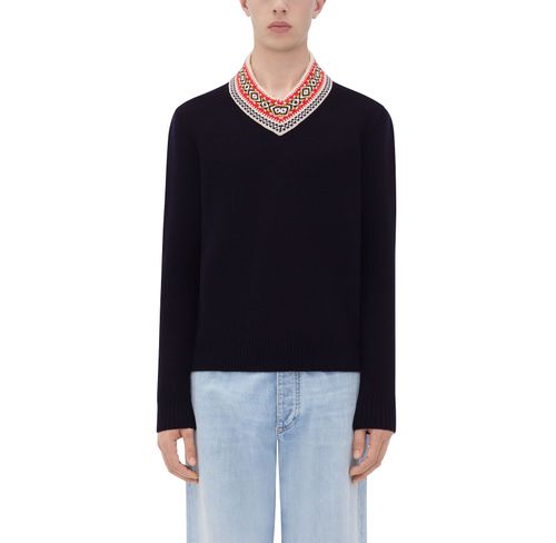 BOTTEGA VENETA Pull en jacquard de laine 