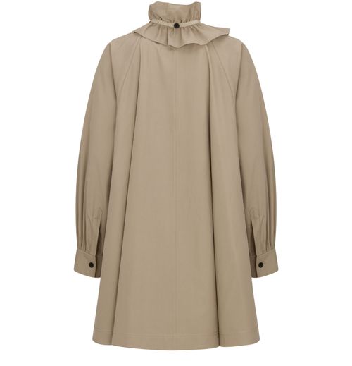 DIOR Short Dress with Removable Ruched Collar
