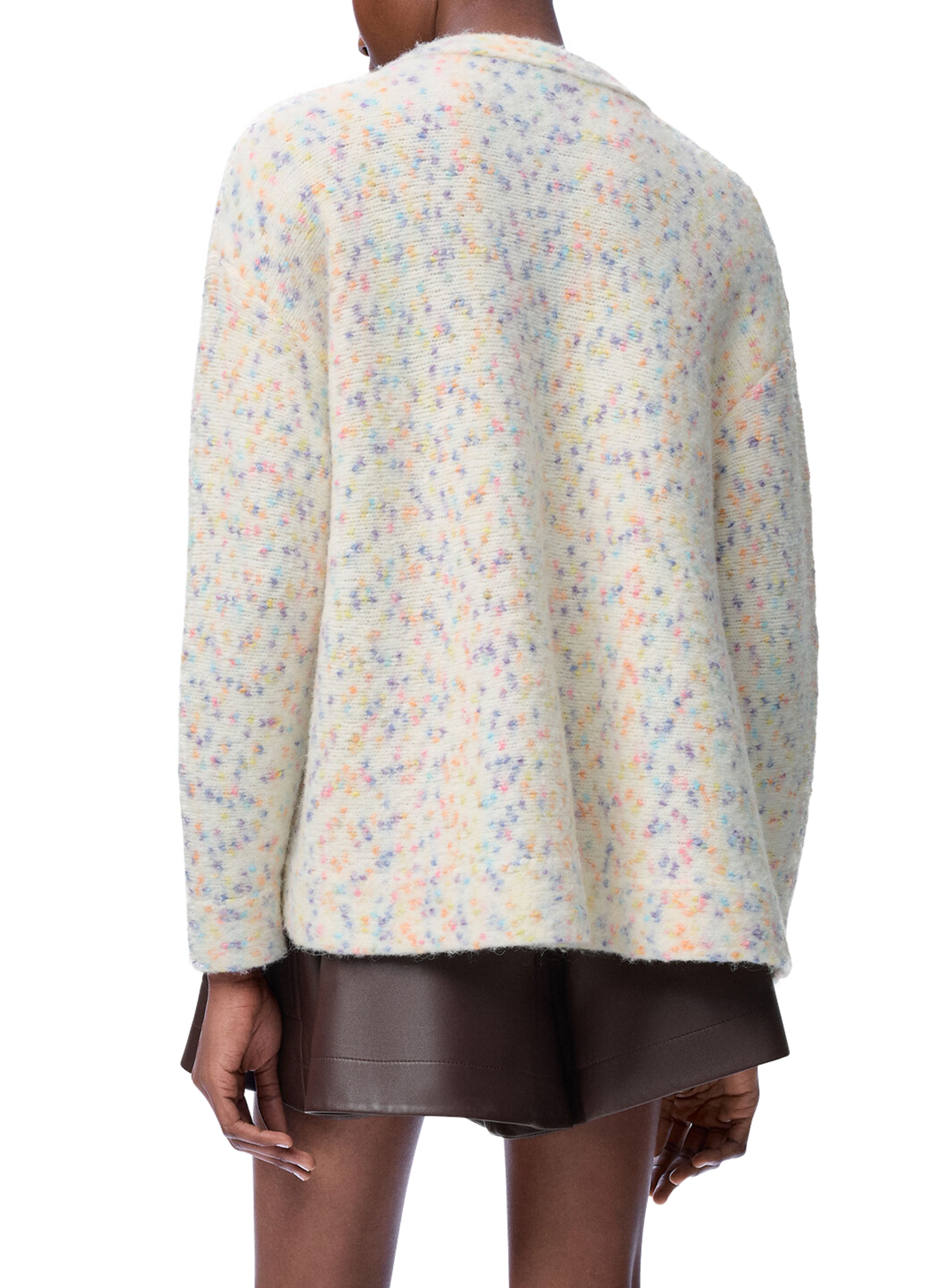 Trapeze cardigan in alpaca and wool thumbnail 6