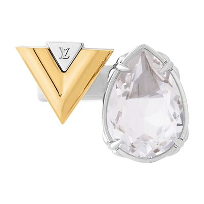 Louis Vuitton V For Vuitton Ring In Silver