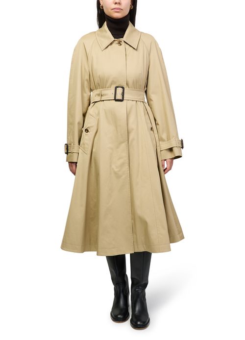 BURBERRY Ausgestellter langer Paletot Ellingham aus Gabardine