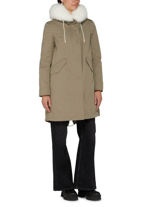 YVES SALOMON Waterproof cotton blend parka