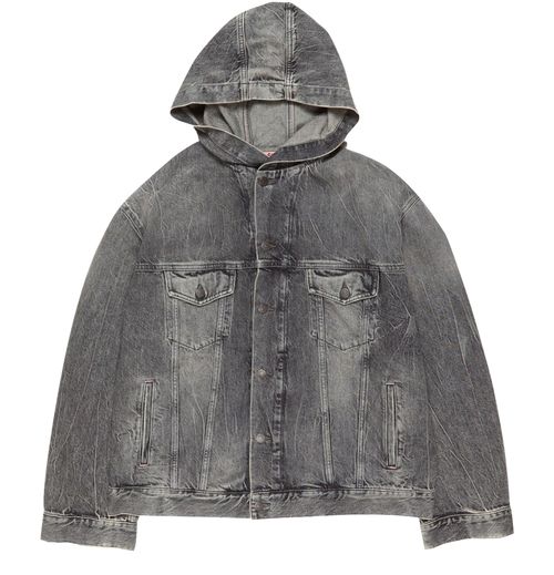 ACNE STUDIOS Hooded denim jacket