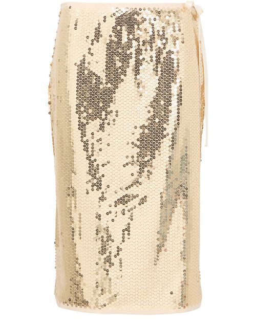 PRADA Embroidered and sequined skirt