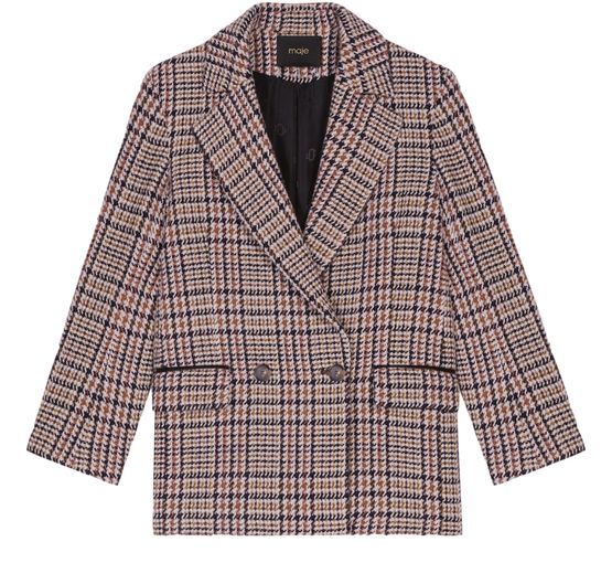 Maje on sale check jacket