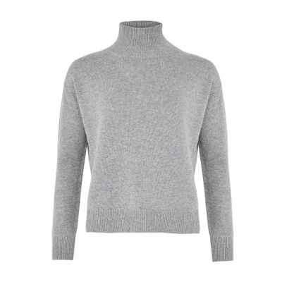 S Max Mara Turtleneck Sweater In Grey