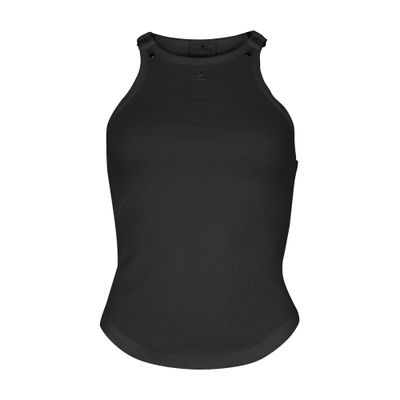 Courrèges Buckle 90's Rib Tank Top