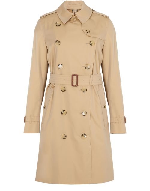 Louis Vuitton Women's Double Breasted Trench Long Coat Cotton with