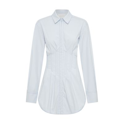 DION LEE TUXEDO CORSET SHIRT DRESS