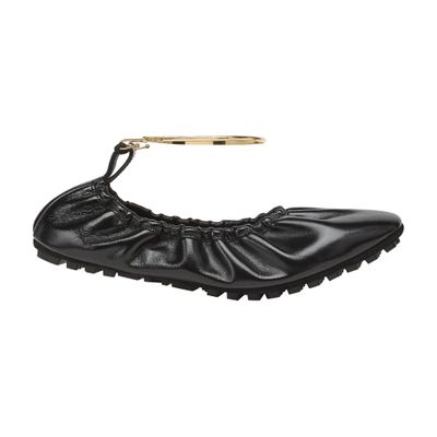 Fendi Filo Ballerinas In Black