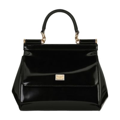Dolce & Gabbana Sicily Small Handbag In Black