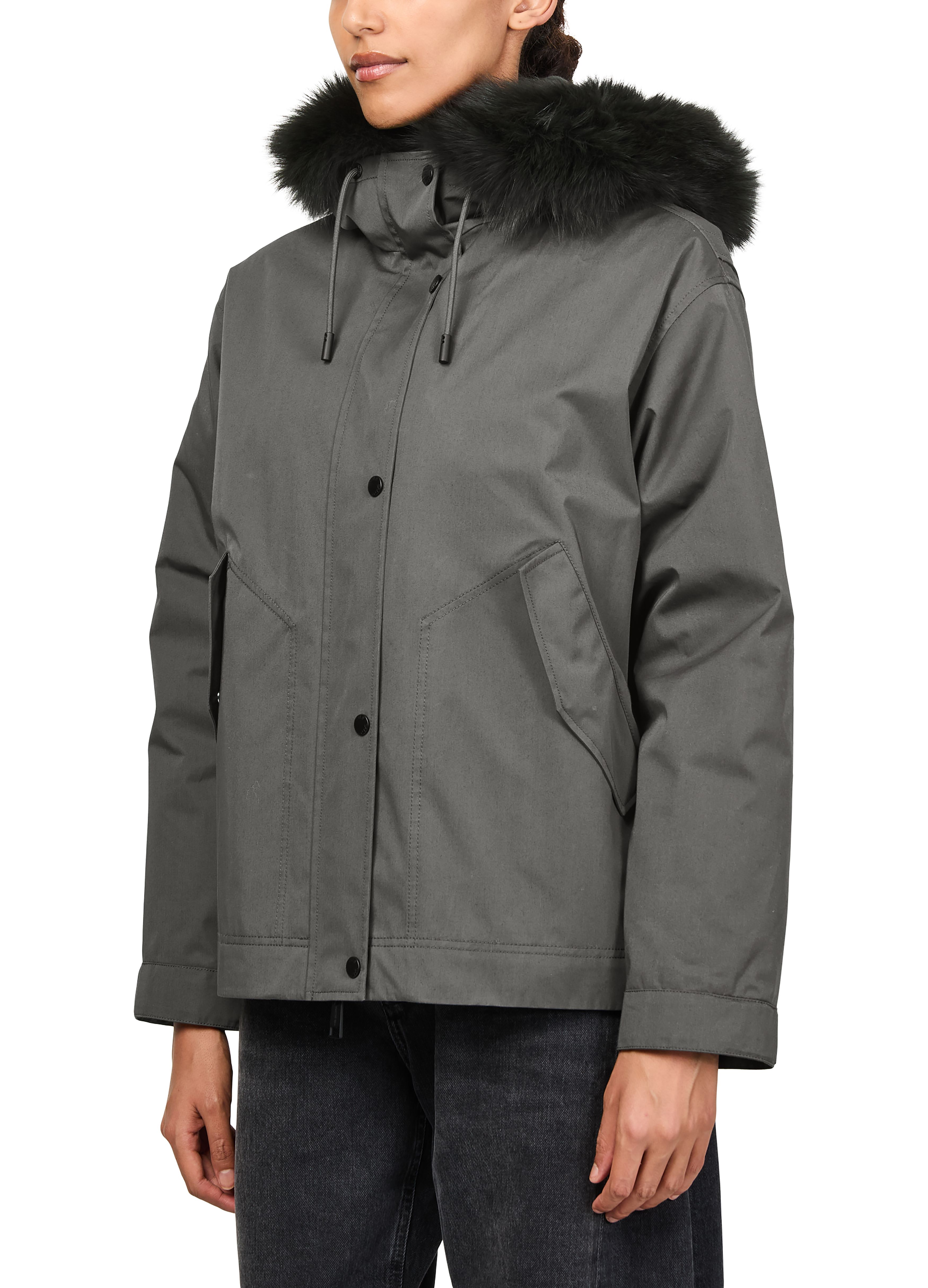 Hooded cotton parka thumbnail 4