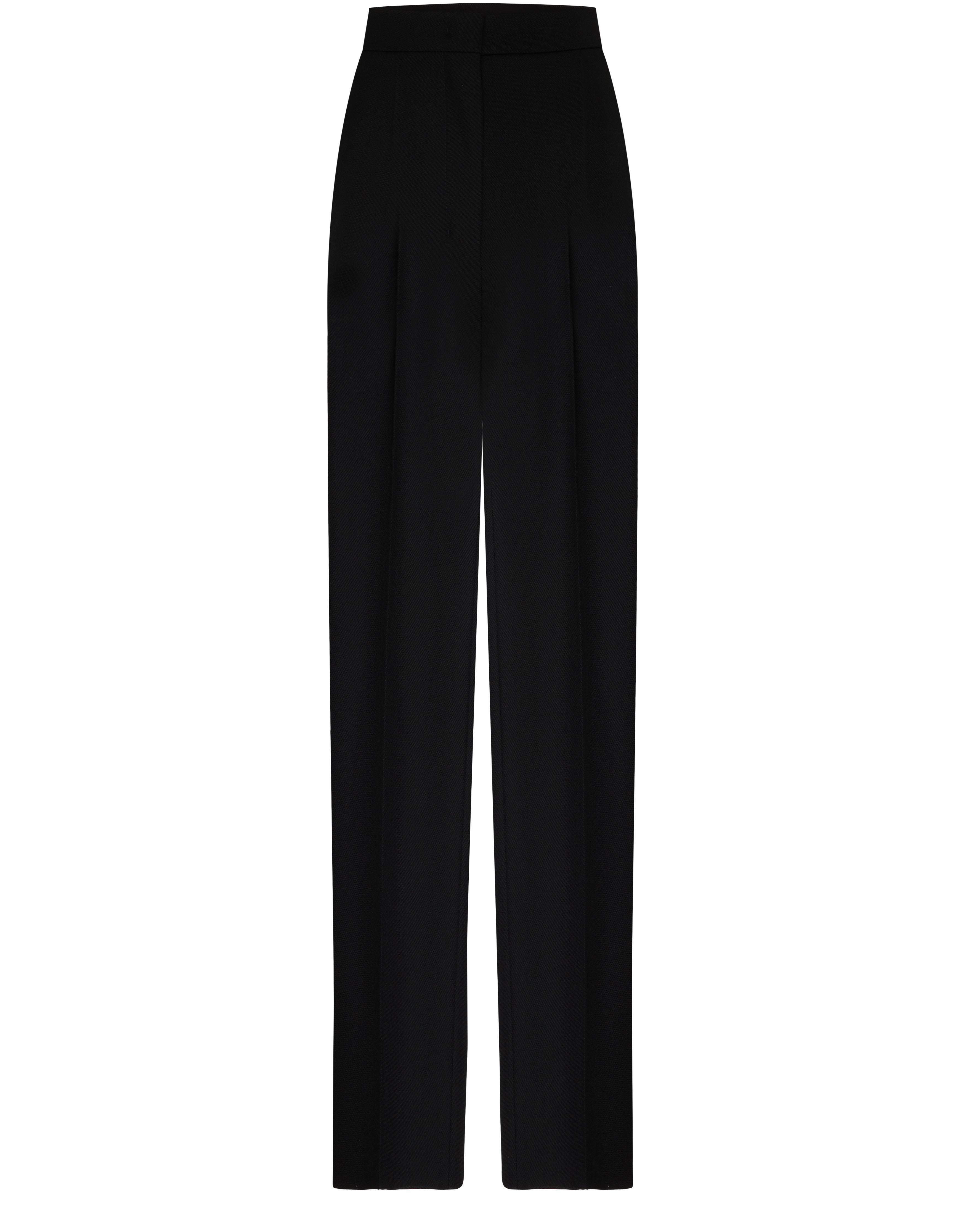 Max Mara Women's Black Uccio Straight-Leg Pants Size 38