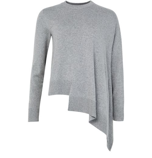MCQUEEN Asymmetric crewneck jumper
