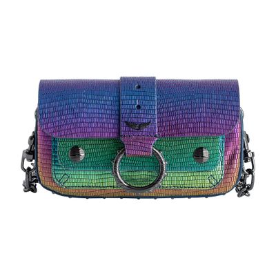 Zadig & Voltaire Kate Wallet Leather Shoulder Bag In Multicolor