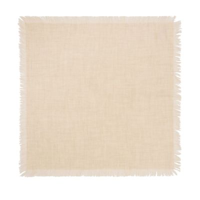 Bompard Mini Cashmere Square Scarf With Fringed Trim In Gray