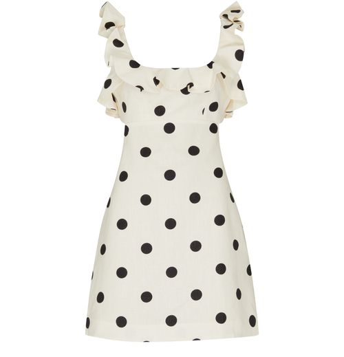 ZIMMERMANN Crush frill mini dress