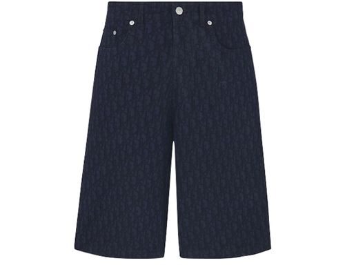 DIOR Dior Oblique Bermuda Shorts in denim