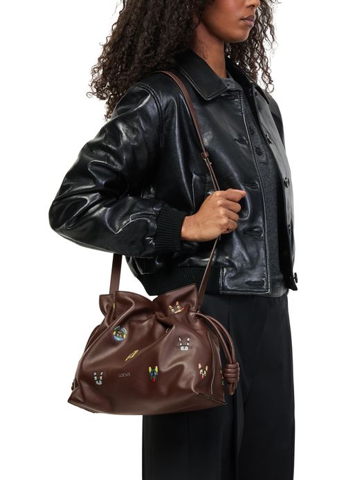 LOEWE Cats medium Flamenco clutch