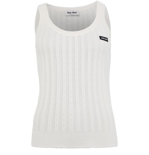 MIU MIU Cashmere and silk vest top