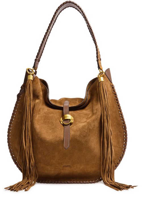ISABEL MARANT Oskan soft folk shoulder bag