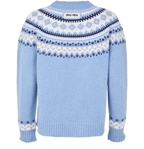 MIU MIU Round neck mountain sweater
