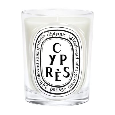 Diptyque Cyprès Candle 190 G In White