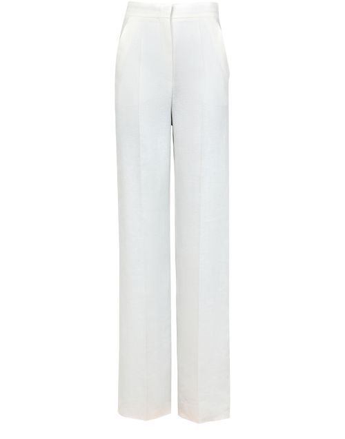MAX MARA Gerade geschnittene Hose aus Leinen Aversa