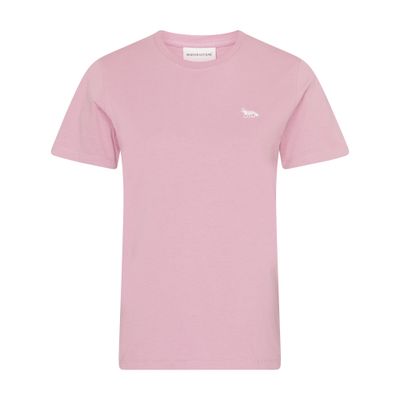 Shop Maison Kitsuné Short-sleeved T-shirt With Baby Fox Logo In Pink