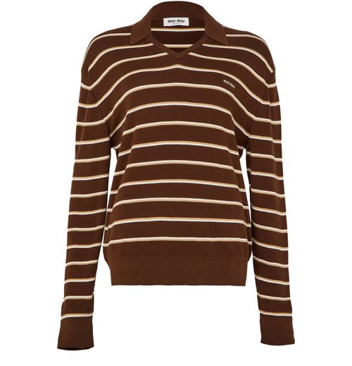 MIU MIU Striped polo shirt