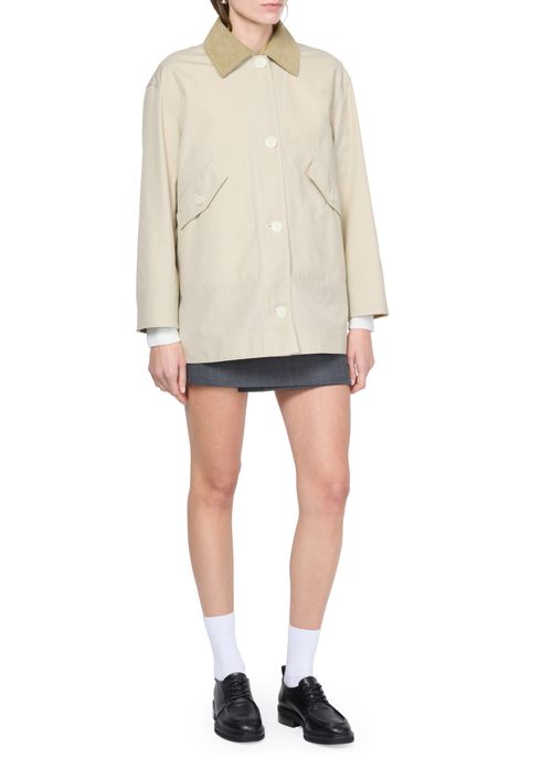THOM BROWNE 灯芯绒领园艺外套