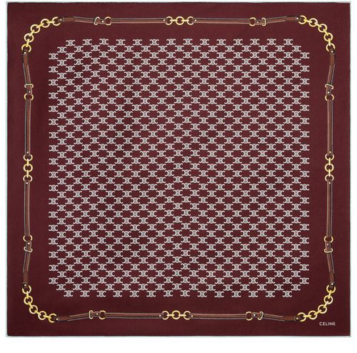 CELINE Bandana in heritage silk twill