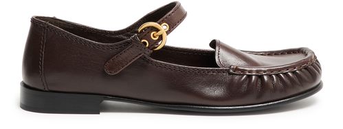 MIU MIU Mary Jane-style leather loafers