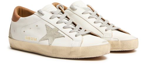 GOLDEN GOOSE Super-Star Sneakers mit Wildlederstern