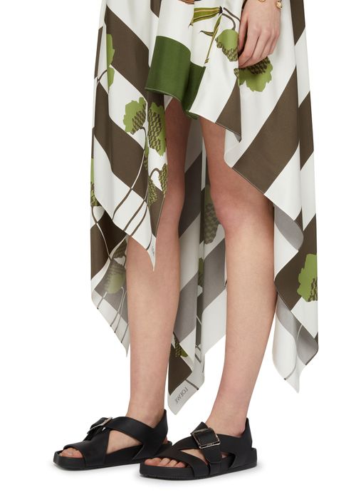 LOEWE Ease in brushed suede heel sandals