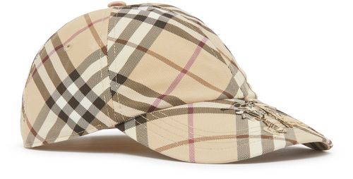 BURBERRY Check baseball cap in a cotton blend