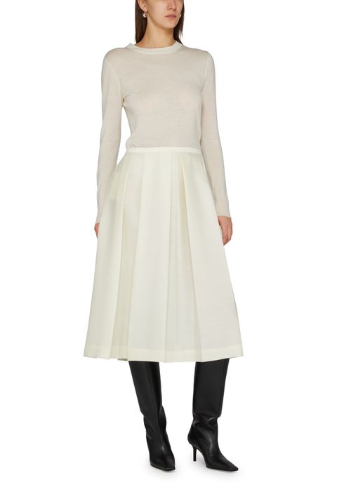 TOTEME Twinflower wool silk skirt